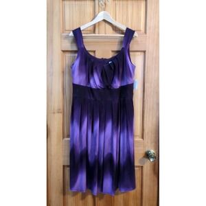 NWT Purple Fade Midi Dress Plus Size 16 Babydoll Whimsigoth Boho